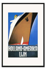 Gerahmter Kunstdruck Holland-Amerika