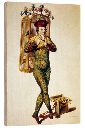 Hout print Mozart: Magic Flute, 1791