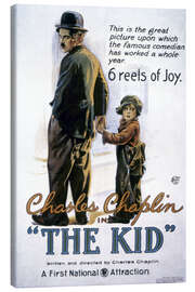 Tableau sur toile Chaplin : Le Kid, 1920 (anglais)