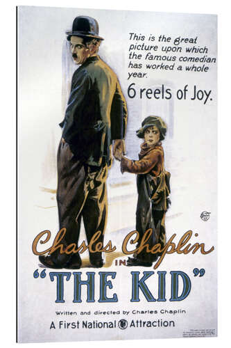 Quadro em plexi-alumínio Chaplin: The Kid, 1920