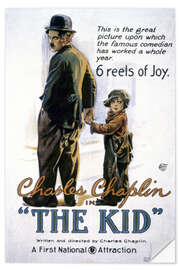 Selvklebende plakat Chaplin: The Kid, 1920