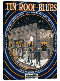 Canvastavla Songsheet: Tin Roof Blues.