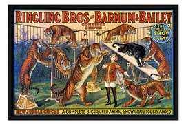 Gerahmter Kunstdruck Circus Poster von 1920