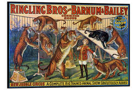 Print på skumplade Cirkus plakat fra 1920 (engelsk)