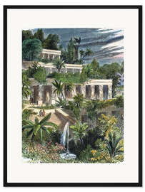 Gerahmter Kunstdruck Hanging Gardens/babylon.