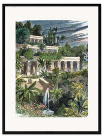 Impressão artística com moldura Hanging Gardens/babylon.
