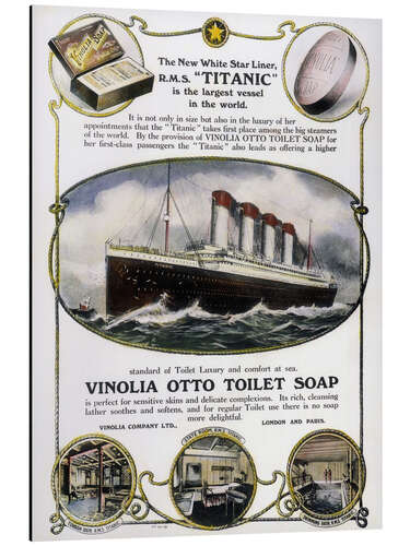 Aluminiumsbilde Titanic: Soap Ad