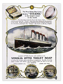 Wall print Titanic: Soap Ad