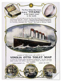 Wandsticker Titanic: Seifen-Plakat