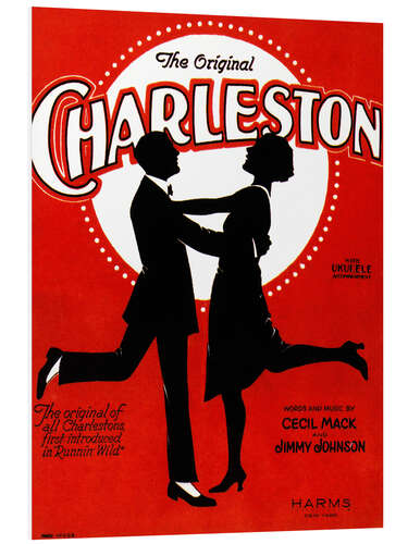 Foam board print Charleston Songsheet Cover.