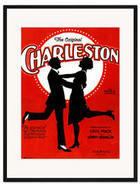 Gerahmter Kunstdruck Charleston Songsheet Cover.