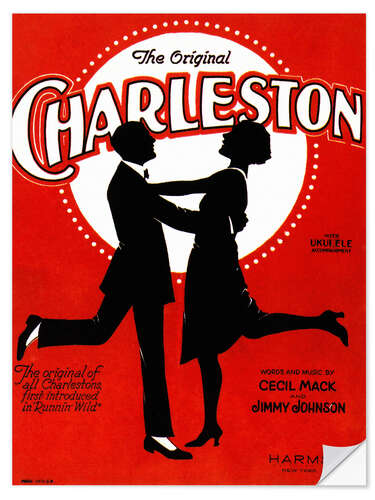 Selvklæbende plakat Charleston Songsheet Cover.