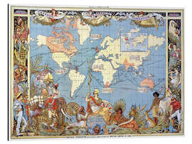 Magnettafel Britisches Empire um 1886