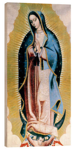 Wood print The Virgin of Guadalupe