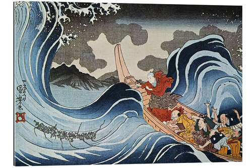 Gallery print Nichiren calming the storm