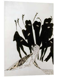 Hartschaumbild Tod der Salome - Aubrey Vincent Beardsley