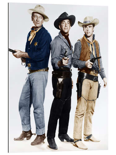 Gallery print John Wayne, Dean Martin and Ricky Nelson as cowboys