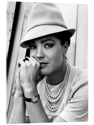 Akryylilasitaulu Romy Schneider with Hat I