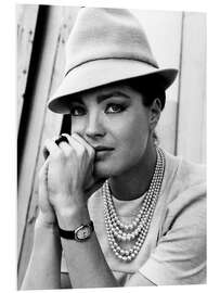 Obraz na PCV Romy Schneider with Hat I