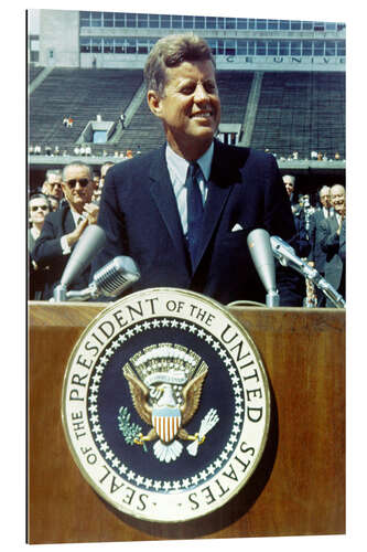 Galleritryk President Kennedy at Rice University