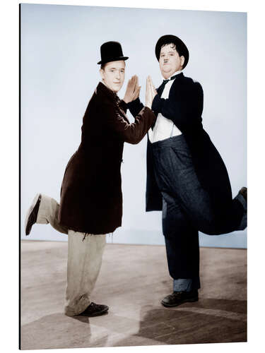 Tableau en aluminium Laurel et Hardy