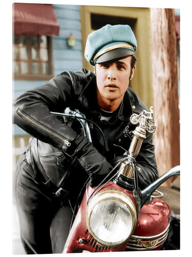 Akryylilasitaulu Marlon Brando as a biker