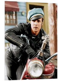 Foam board print Marlon Brando as a Biker