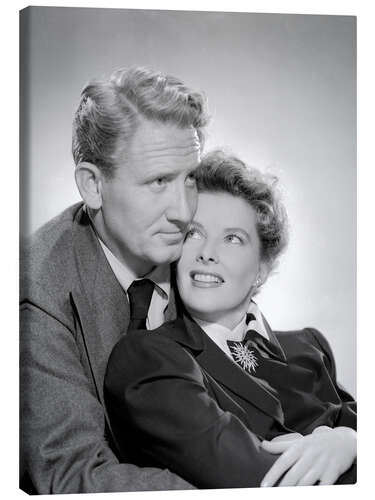 Obraz na płótnie Spencer Tracy and Katharine Hepburn