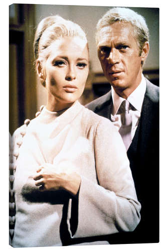 Tableau sur toile Faye Dunaway et Steve McQueen dans L'Affaire Thomas Crown