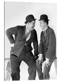 Gallery print Laurel &amp; Hardy with a Bowler Hat