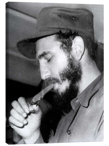 Stampa su tela Fidel Castro