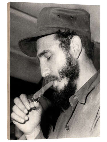 Cuadro de madera Fidel Castro