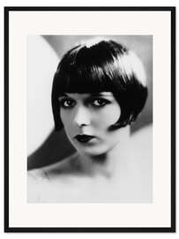Gerahmter Kunstdruck Louise Brooks, ca. Ende der 1920er Jahre