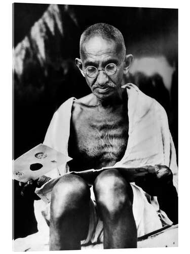 Acrylic print Mahatma Gandhi