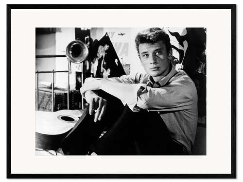 Innrammet kunsttrykk Tales of Paris, Johnny Hallyday