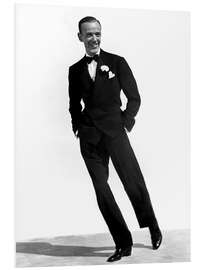 Foam board print Fred Astaire in Black