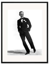 Gerahmter Kunstdruck Fred Astaire in Schwarz