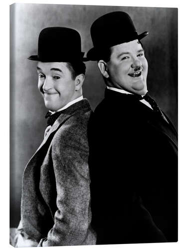 Canvas print Laurel en Hardy