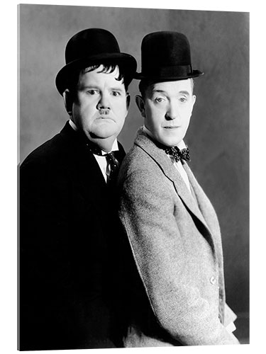 Acrylic print Oliver Hardy & Stan Laurel