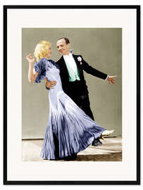 Impressão artística com moldura Ginger Rogers, Fred Astaire - The Gay Devorcee