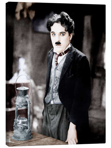 Canvas print Charles Chaplin Movie Scene