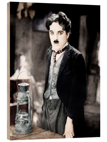 Cuadro de madera Charles Chaplin Movie Scene