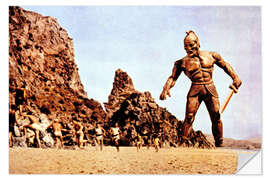 Selvklæbende plakat Jason and the Argonauts, the bronze giants in 1963