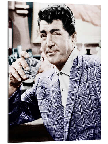 Aluminiumsbilde Dean Martin i en rutet jakke