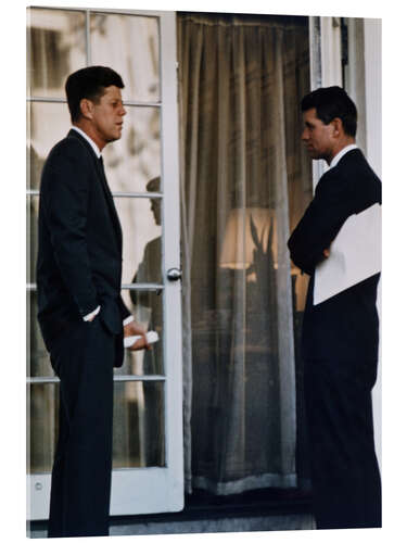 Acrylic print President Kennedy and his brother Robert Kennedy