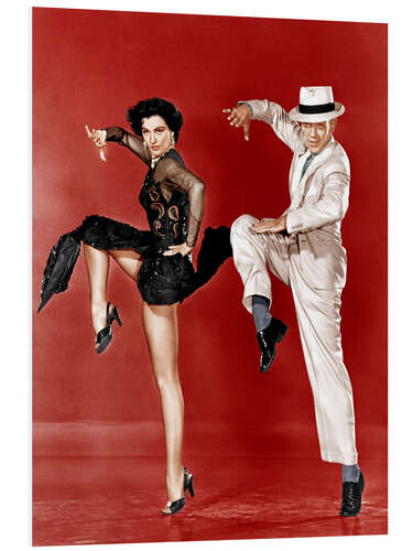 Foam board print THE BAND WAGON, from left: Cyd Charisse, Fred Astaire, 1953