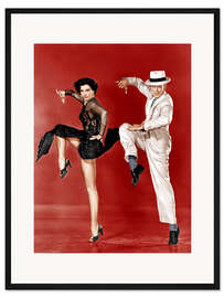 Gerahmter Kunstdruck Den Zug, von links: Cyd Charisse, Fred Astaire, 1953