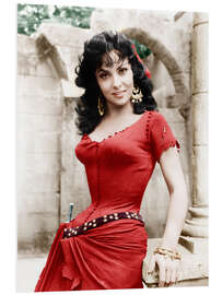 Foam board print Gina Lollobrigida