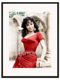 Gerahmter Kunstdruck Gina Lollobrigida