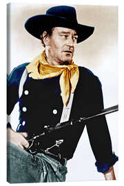 Tableau sur toile John Wayne in Blue Uniform